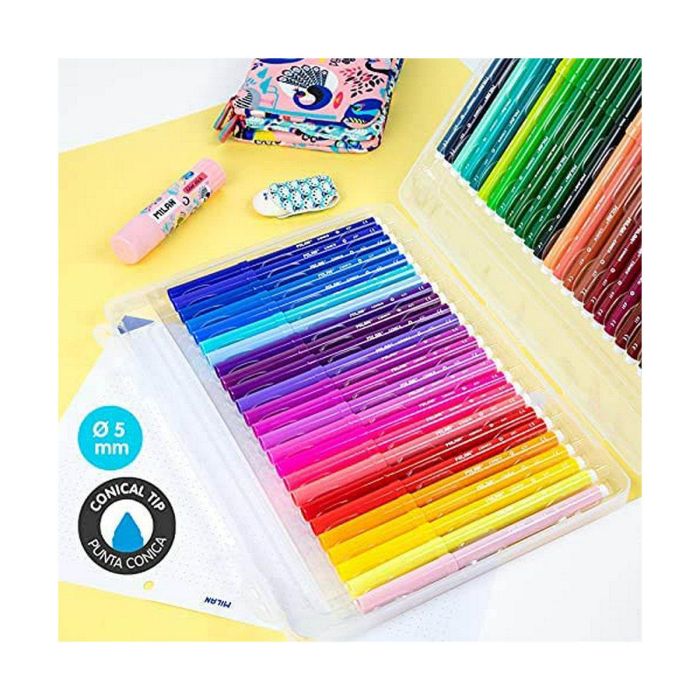 Set de Rotuladores Milan Conic Multicolor 50 Piezas 1 Set de Rotuladores Milan Conic Multicolor 50 Piezas 1