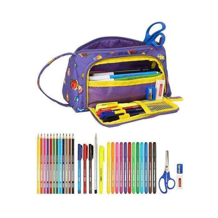Estuche Escolar con Accesorios SuperThings Guardians of Kazoom Amarillo Morado (32 Piezas) 3 Estuche Escolar con Accesorios SuperThings Guardians of Kazoom Amarillo Morado (32 Piezas) 3