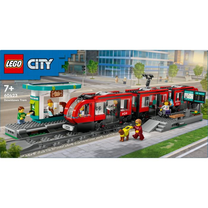 LEGO 60423 City Tranvía y Estación del Centro de la Ciudad, set de juego de construcción para niños a partir de 7 años 11 LEGO 60423 City Tranvía y Estación del Centro de la Ciudad, set de juego de construcción para niños a partir de 7 años 11