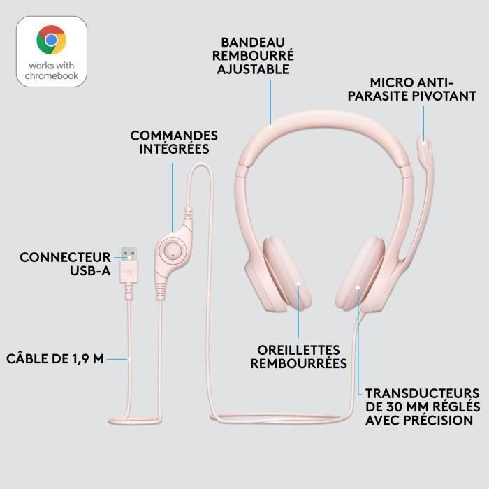 Auriculares con Micrófono Logitech H390 5