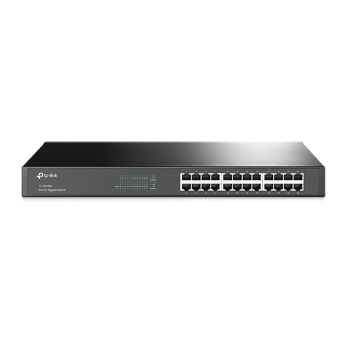 Omada TL-SG1024D Switch Gigabit Ethernet de 24 Puertos, Full-Duplex, Auto MDI/MDIX, para Escritorio/Rack, Ahorro Energía