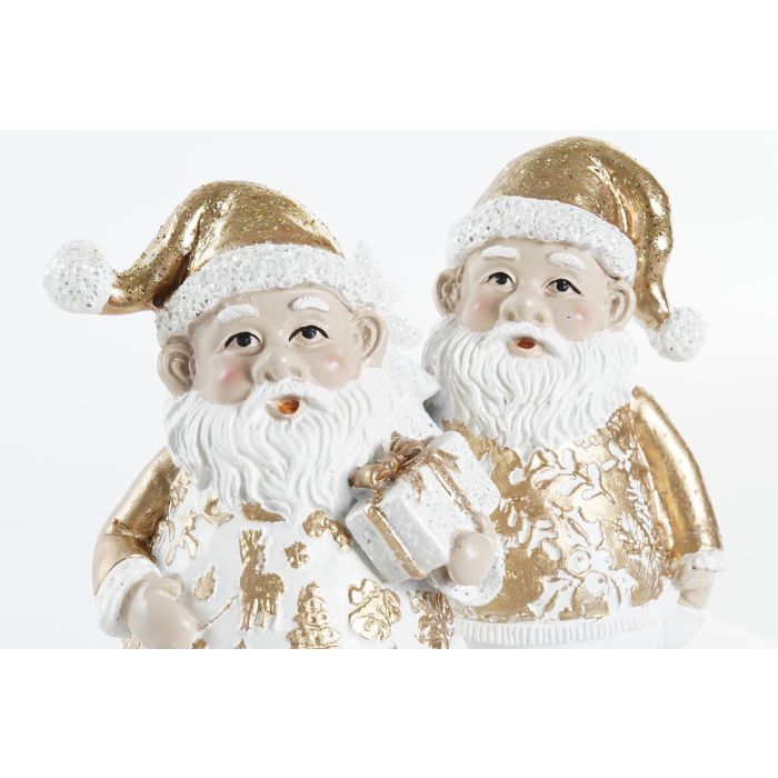 DKD Home Decor Figura de Navidad Moderna Santa Resina Dorado 13.5 cm Alto (6x13.5x8 cm) 2 Unidades 1 DKD Home Decor Figura de Navidad Moderna Santa Resina Dorado 13.5 cm Alto (6x13.5x8 cm) 2 Unidades 1