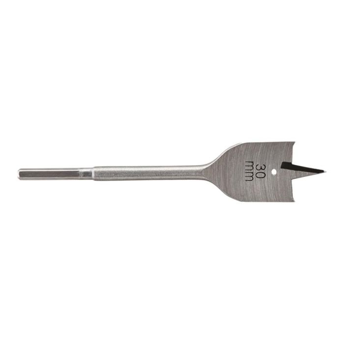 Wolfcraft Broca de pala, vástago hexagonal, Ø30 x 152 mm, acero templado, 6,35 mm (1/4") Wolfcraft Broca de pala, vástago hexagonal, Ø30 x 152 mm, acero templado, 6,35 mm (1/4")