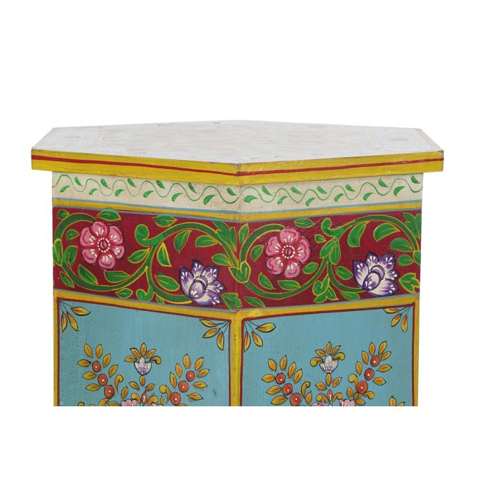 Mesita Auxiliar Indio DKD Home Decor Multicolor 41.5 x 49 x 48 cm Set de 2 2
