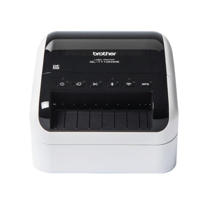 Brother QL-1110NWB Impresora de Etiquetas Térmica Directa 110mm con USB, Wi-Fi, Ethernet, Bluetooth y AirPrint.