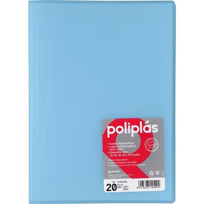 Carpeta Clasificadora Grafoplas POLIPLÁS Azul A4 (8 Unidades) 1 Carpeta Clasificadora Grafoplas POLIPLÁS Azul A4 (8 Unidades) 1