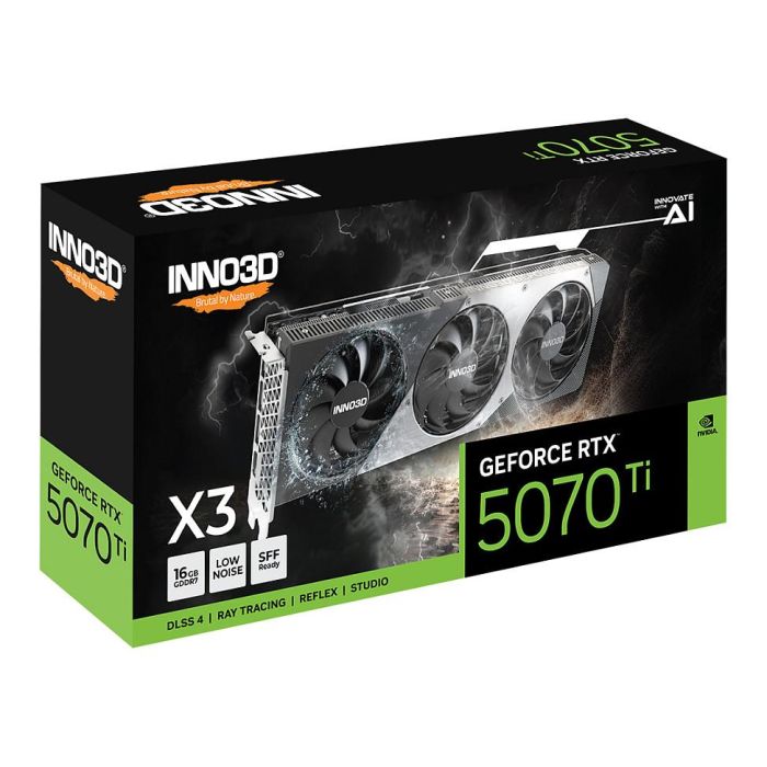 Inno3D RTX 5070 Ti X3 16GB GDDR7 3Ventiladores Tarjeta Gráfica 1 Inno3D RTX 5070 Ti X3 16GB GDDR7 3Ventiladores Tarjeta Gráfica 1
