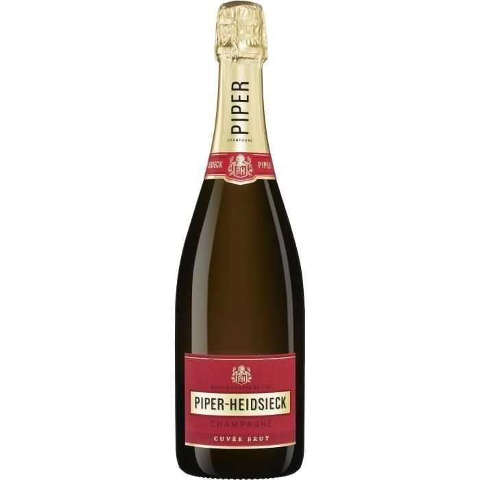 Champagne Piper-Heidsieck Cuvée Brut 12 ° 75 cl con caja de 2 flautas 1