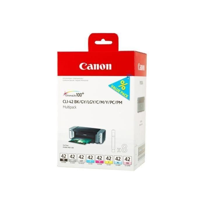 Canon PIXMA PRO-100 Cartuchos Pack 8 colores CLI-42 2 Canon PIXMA PRO-100 Cartuchos Pack 8 colores CLI-42 2