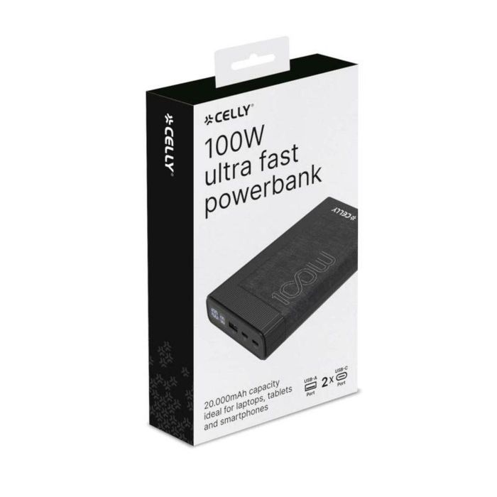 Powerbank Celly PBPD100W20000BK Negro 20000 mAh 5 Powerbank Celly PBPD100W20000BK Negro 20000 mAh 5