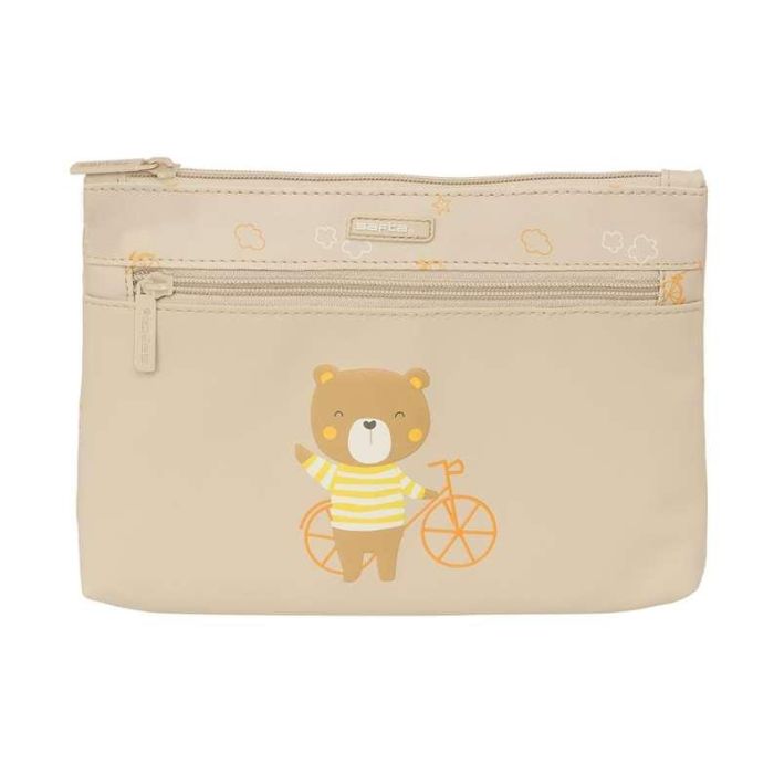 Estuche Escolar Safta Osito Oso Beige 23 x 16 x 3 cm 0 Estuche Escolar Safta Osito Oso Beige 23 x 16 x 3 cm 0