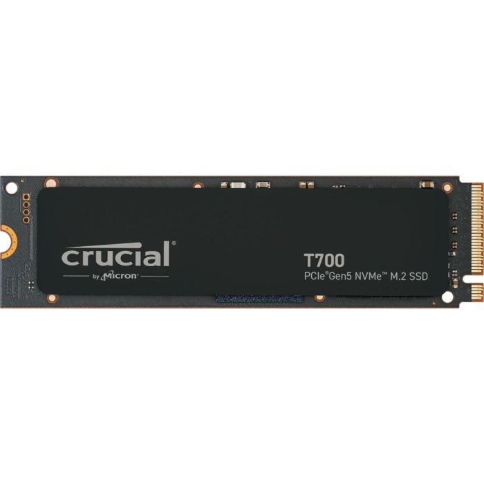Crucial T700 M.2 SSD 1TB NVMe PCIe Gen 5.0 x4 - 11700 MB/s Lectura / 9500 MB/s Escritura para PC