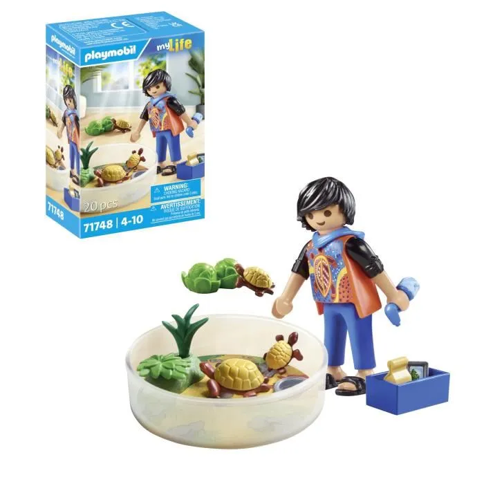 PLAYMOBIL Terrario Para Tortugas 71748 con Accesorios para Cuidado de Caparazones y Tortugas, +4 Años 2