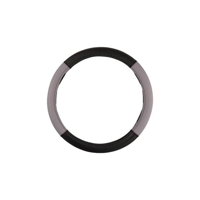 Abc Funda Volante Grip Negro-Gris Universal 1 Pieza 100% Poliéster Fácil Limpieza INT30168 5