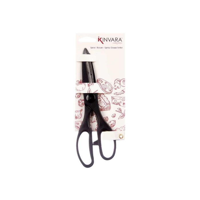 Tijera Cocina Negra Kinvara 7X21CM (12 Unidades) 2 Tijera Cocina Negra Kinvara 7X21CM (12 Unidades) 2