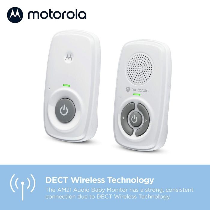 Motorola Monitor de Audio para Bebés AM21, 300 m, Blanco 6
