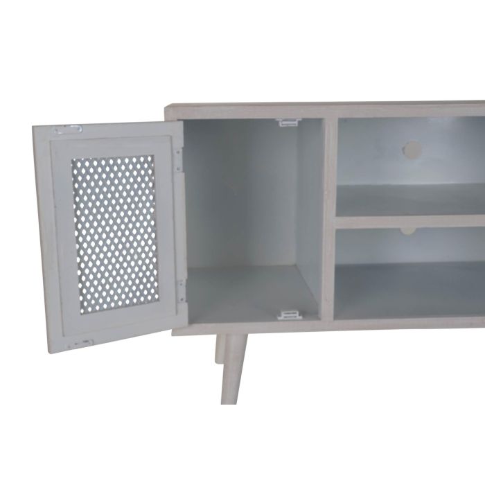 Mueble Tv Moderno DKD Home Decor Blanco 41 x 61 x 110 cm 3