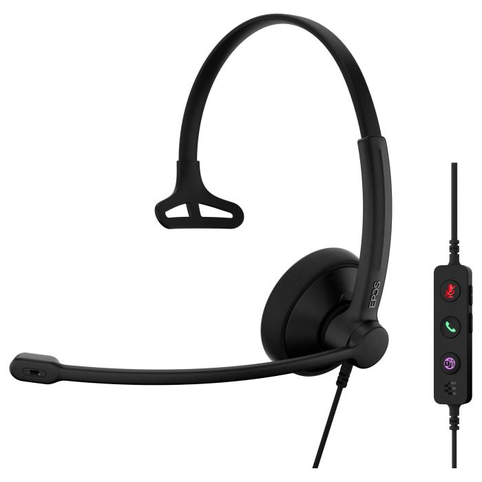 EPOS IMPACT 100 MS Mono Auricular con Cable USB-C/USB-A para Oficina y Centro de Llamadas, Certificado para Microsoft Teams 1