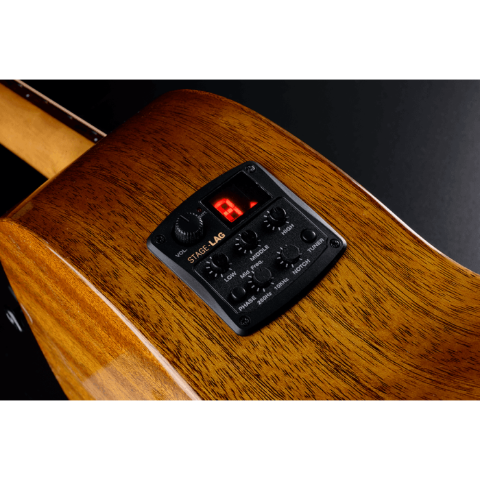 Guitarra Acústica Lâg Parlor A/E Tramontane 98 - Caoba 7 Guitarra Acústica Lâg Parlor A/E Tramontane 98 - Caoba 7