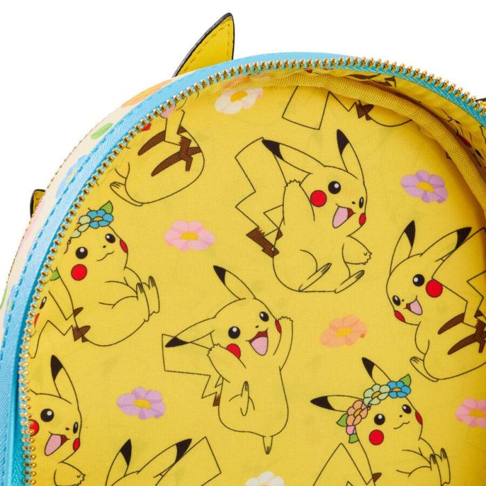 Mochila Floral Pikachu Pokemon Loungefly 3