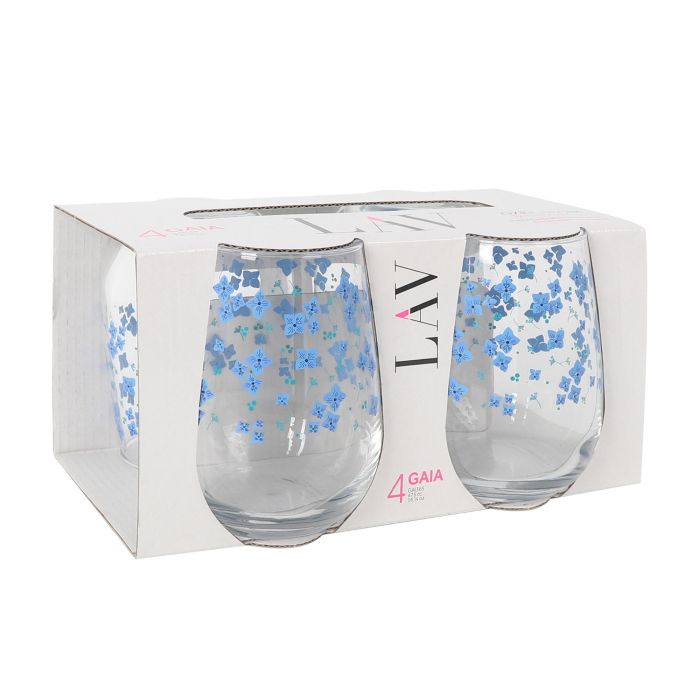 Set de 4 Vasos Gaia Flores 475 cc - LAV (6 Cajas) 5 Set de 4 Vasos Gaia Flores 475 cc - LAV (6 Cajas) 5