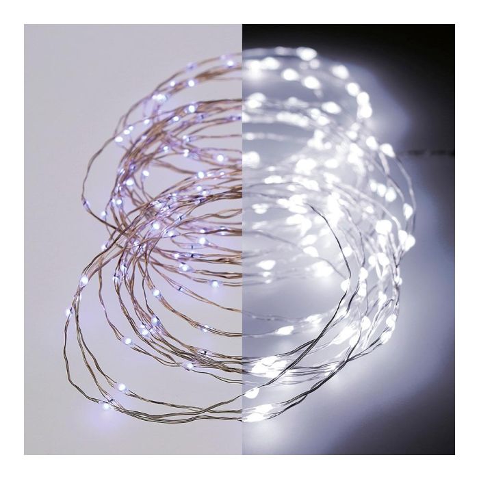 Lumineo Guirnalda Micro LED Parpadeante 180 LEDs Luz Fría 14m Cable Plateado 8 Funciones IP44 Interior/Exterior 1 Lumineo Guirnalda Micro LED Parpadeante 180 LEDs Luz Fría 14m Cable Plateado 8 Funciones IP44 Interior/Exterior 1