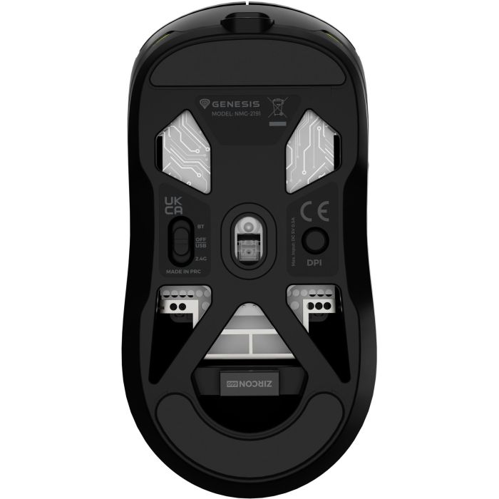 GENESIS Zircon 660 Ratón Gaming Óptico 12000 DPI, Triple Conectividad Inalámbrico/Bluetooth/USB, 59g Peso Ligero, Mano Derecha 2 GENESIS Zircon 660 Ratón Gaming Óptico 12000 DPI, Triple Conectividad Inalámbrico/Bluetooth/USB, 59g Peso Ligero, Mano Derecha 2