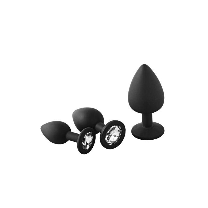 Plug Anal Dream Toys Fantasstic Negro 3 Piezas 2