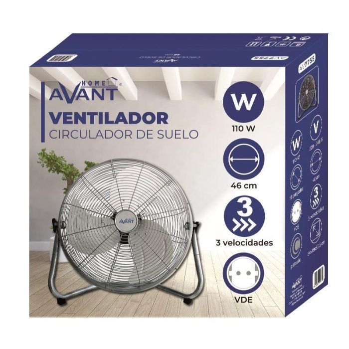 AVANT CIRCULADOR DE SUELO, VENTILADOR 18 PULGADAS 110W