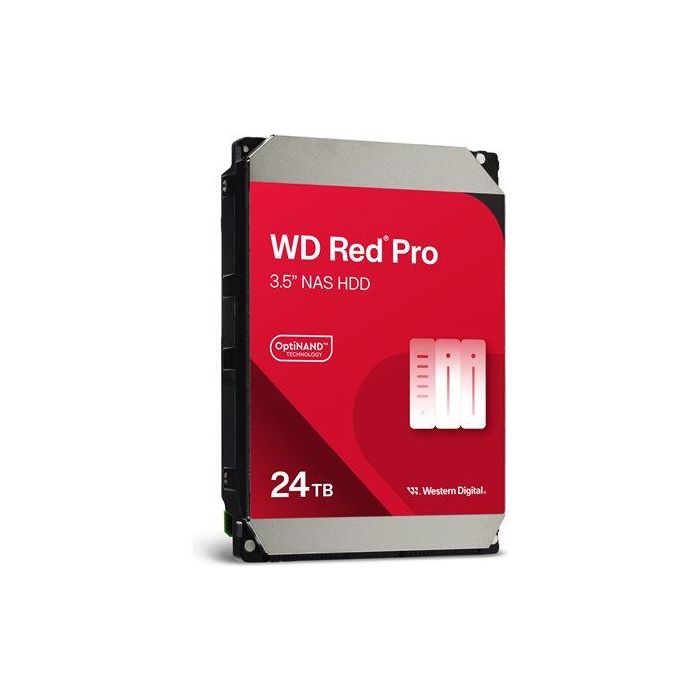 WD Red Pro WD240KFGX - Disco Duro Interno HDD NAS 24 TB, 7200 RPM, CMR, 512 MB, SATA 6 Gb/s, 3.5", para Cargas de Trabajo Intensivas (5 Años Garantía)