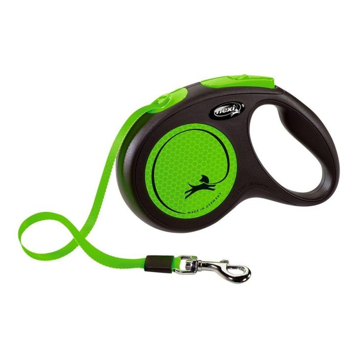 Correa Flexi New Neon S Cinta 5M Verde Neón Correa Flexi New Neon S Cinta 5M Verde Neón