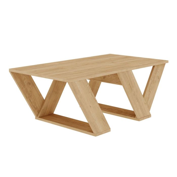 Mesa de Centro Alexandra House Living Diagonal Roble Madera MDP 110 x 40 x 60 cm