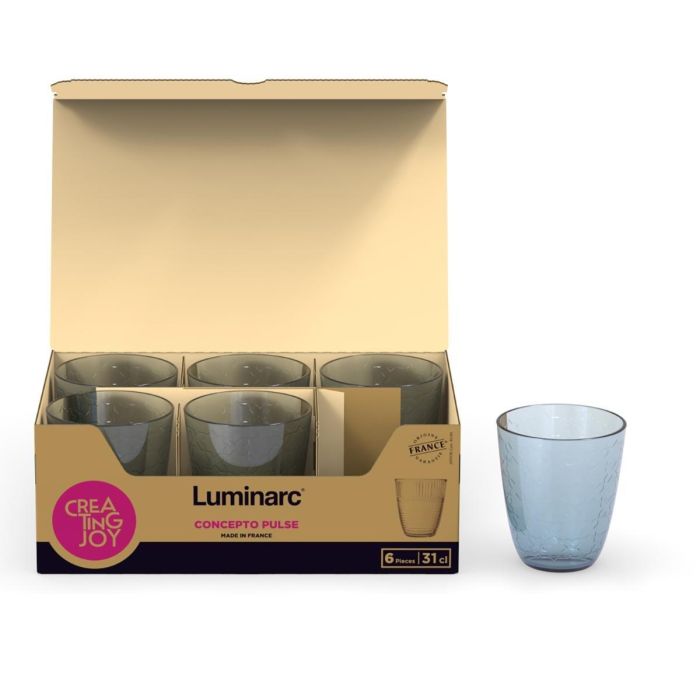 Vaso Alto Vidro Eco Concepto Luminarc 31 cL (6 Unidades) 2