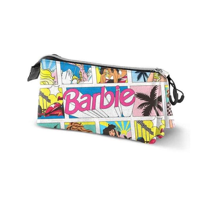 Karactermania Estuche Portatodo Triple Barbie Comic 23 x8 x11 cm con 3 Compartimentos 5