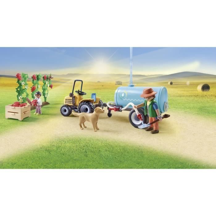 Tractor Con Tráiler Y Cisterna Country 71442 Playmobil 3 Tractor Con Tráiler Y Cisterna Country 71442 Playmobil 3