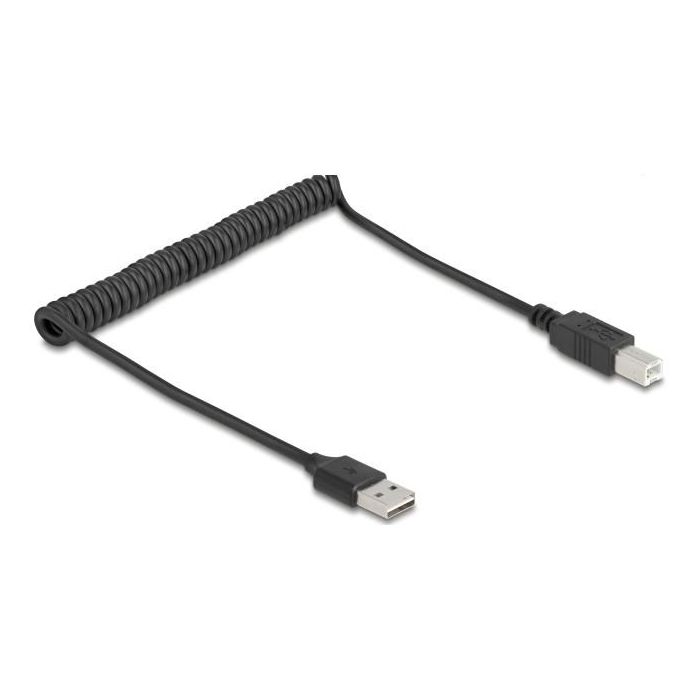 Delock Spiralkabel EASY-USB 2.0 Typ-A Stecker zu USB Typ-B 0 Delock Spiralkabel EASY-USB 2.0 Typ-A Stecker zu USB Typ-B 0