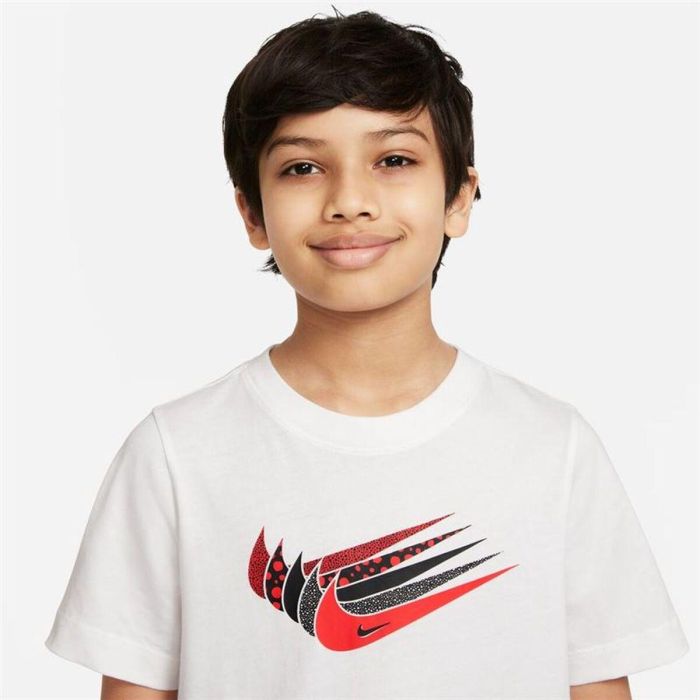 Camiseta de Manga Corta Infantil Nike DO1824-100 Blanco 2
