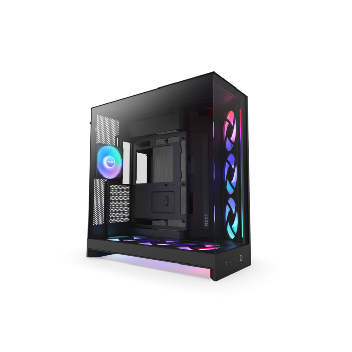 NZXT CM-H92FB-P1 H9 Flow RGB+ Caja PC Mid-Tower Dual-Chamber con Ventiladores RGB y Controlador Negro