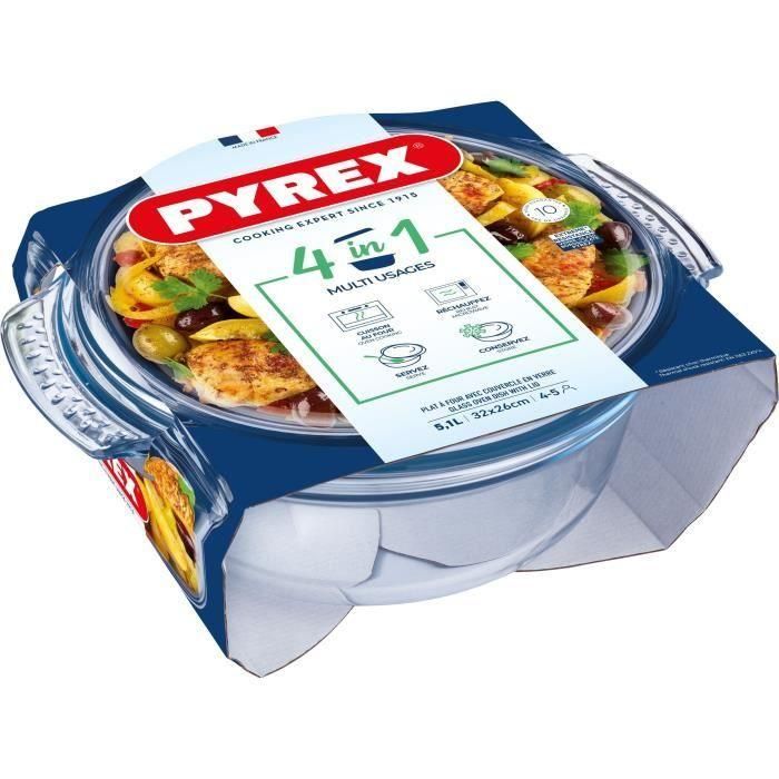 Pyrex 118A000/7043 Cocotte Redonda Pyrex Classic Vidrio Borosilicato 32x27 cm, 3.5L+1.4L, Congelador a Horno, Higiénico Pyrex 118A000/7043 Cocotte Redonda Pyrex Classic Vidrio Borosilicato 32x27 cm, 3.5L+1.4L, Congelador a Horno, Higiénico