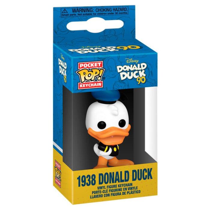 Llavero Pocket POP Disney 90th Anniversary Pato Donald 1938 1 Llavero Pocket POP Disney 90th Anniversary Pato Donald 1938 1