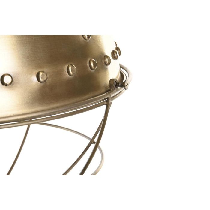 DKD Home Decor Lámpara de Techo de Hierro Dorado Estilo Loft, 1 Luz, Bombilla E27 de 50W, 43 x 61 x 43 cm 1