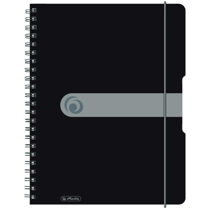 Herlitz Spiralblock "to go" PP-Cover A4 80 Bl. opak schwarz 0 Herlitz Spiralblock "to go" PP-Cover A4 80 Bl. opak schwarz 0