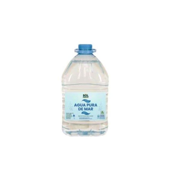 SOLNATURAL Agua de Mar 5 Litros para Beber y Cocinar - 100% Mediterráneo, Vegano