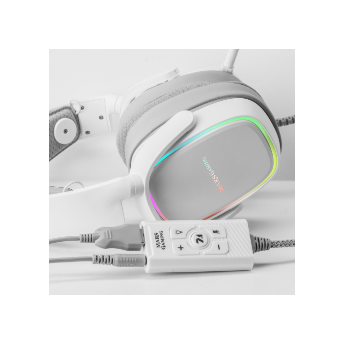 Mars Gaming Tarjeta de Sonido Externa 7.1 USB MSC2W Blanca 6