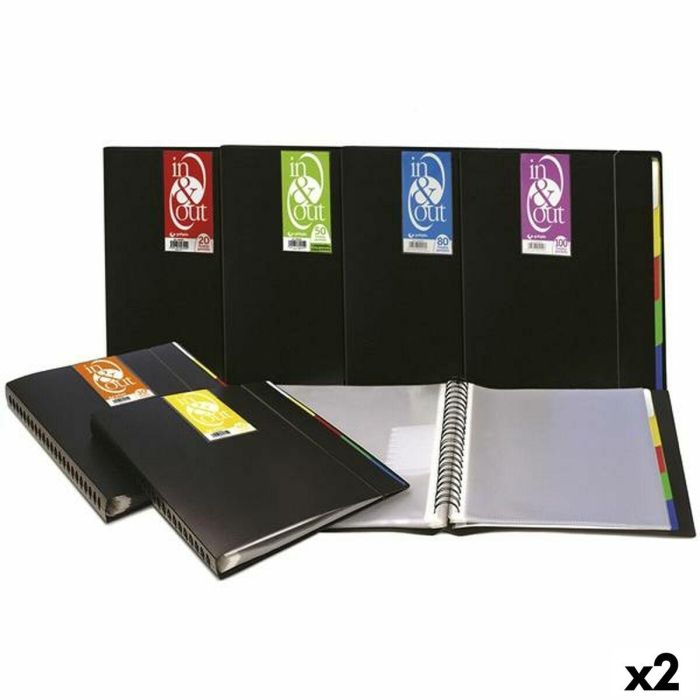 Carpeta Clasificadora Grafoplas IN & OUT Negro A4 (2 Unidades) 0 Carpeta Clasificadora Grafoplas IN & OUT Negro A4 (2 Unidades) 0