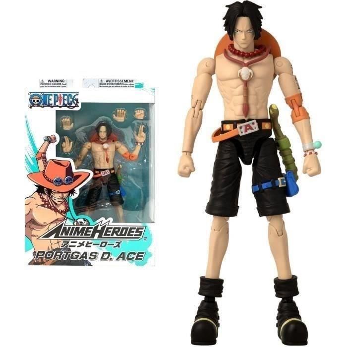 Bandai 36934 - Figura Articulada One Piece Anime Heroes Portgas D. Ace "Ace Puño de Fuego" 17 cm con 16 Puntos de Articulación 0 Bandai 36934 - Figura Articulada One Piece Anime Heroes Portgas D. Ace "Ace Puño de Fuego" 17 cm con 16 Puntos de Articulación 0