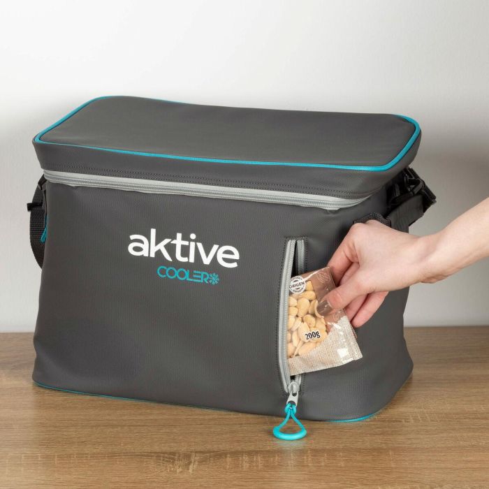 Nevera Portátil Aktive 18 L 34 x 26 x 21 cm Negro (6 Unidades) 1 Nevera Portátil Aktive 18 L 34 x 26 x 21 cm Negro (6 Unidades) 1