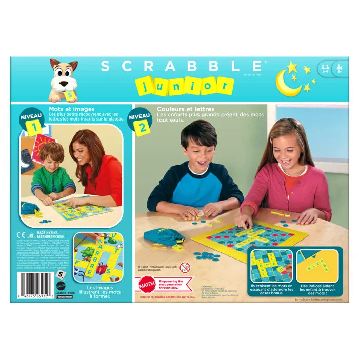 Mattel Games Scrabble Junior Juego de Mesa para Niños 6+ Años, Ayuda al Aprendizaje de Lectura y Composición de Palabras 3