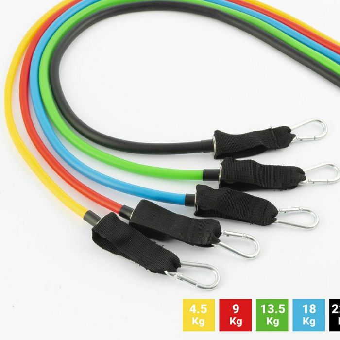 Pack Tabla de Flexiones Push-Up y Set de Bandas de Resistencia con Accesorios y Guía de Ejercicios InnovaGoods 24 Pack Tabla de Flexiones Push-Up y Set de Bandas de Resistencia con Accesorios y Guía de Ejercicios InnovaGoods 24