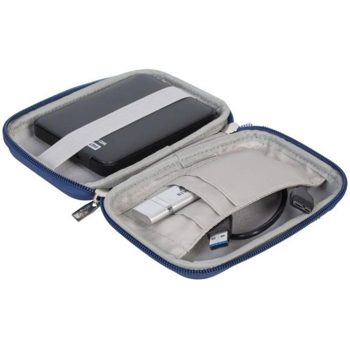 Riva Festplattentasche Davos 2,5"HDD Harts. h.blau 9101 5